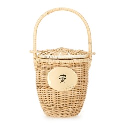 WICKER BUCKET BAG