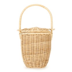 WICKER BUCKET BAG