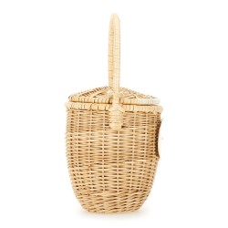 WICKER BUCKET BAG