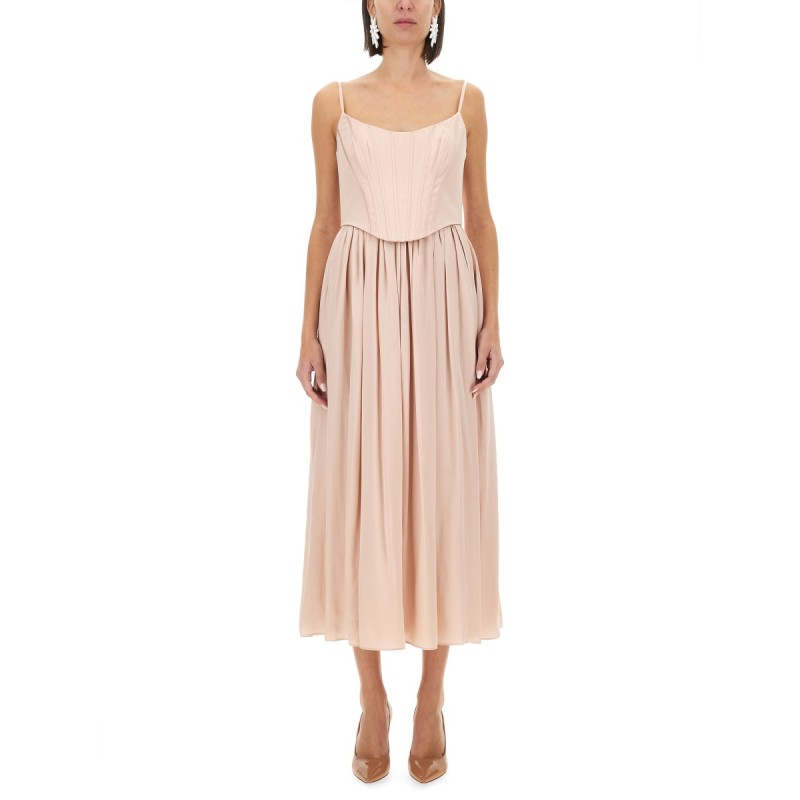 CORSET MIDI DRESS