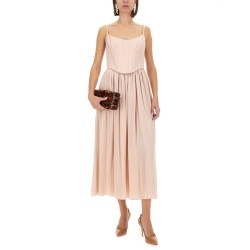 CORSET MIDI DRESS