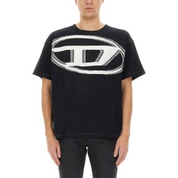 T-SHIRT WITH MAXI OVAL D