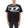 T-SHIRT WITH MAXI OVAL D