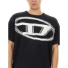 T-SHIRT WITH MAXI OVAL D