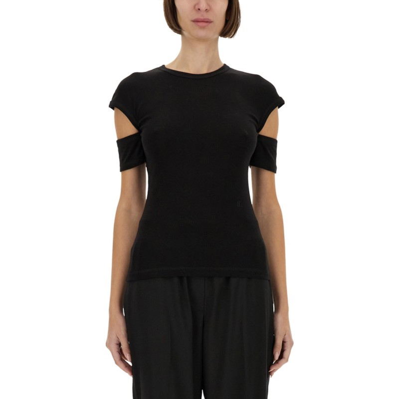 "SLASHED SHRUNKEN" T-SHIRT