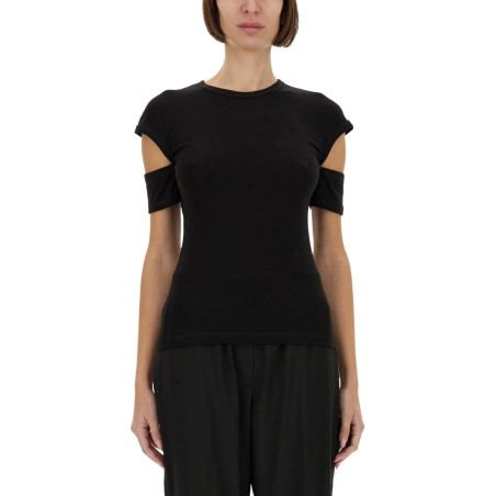 "SLASHED SHRUNKEN" T-SHIRT