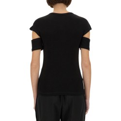 "SLASHED SHRUNKEN" T-SHIRT
