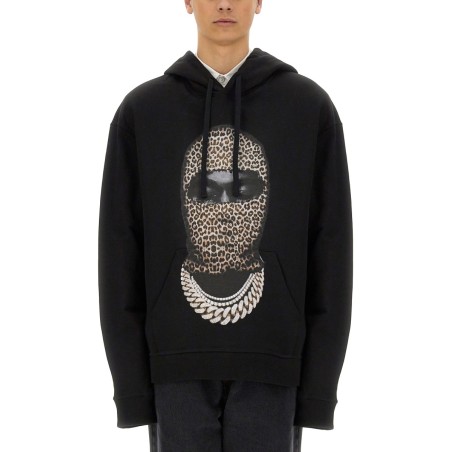 LEOPARD MASK PRINT SWEATSHIRT