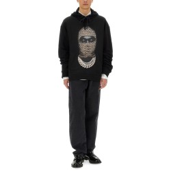 LEOPARD MASK PRINT SWEATSHIRT