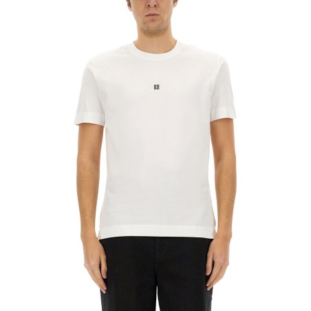 T-SHIRT WITH 4G EMBROIDERY