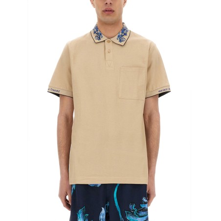POLO SHIRT WITH BAROQUE OUTLINE COLLAR