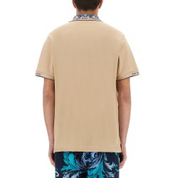 POLO SHIRT WITH BAROQUE OUTLINE COLLAR