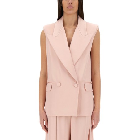 DOUBLE-BREASTED SLEEVELESS JACKET