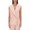 DOUBLE-BREASTED SLEEVELESS JACKET