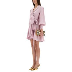 SILK MINI WRAP DRESS
