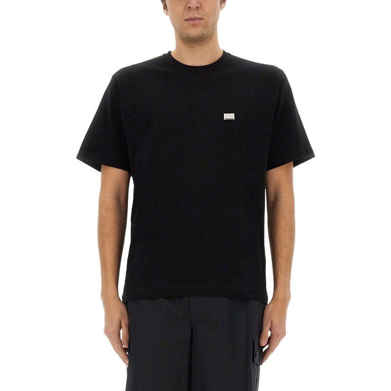 COTTON T-SHIRT WITH PLAQUE