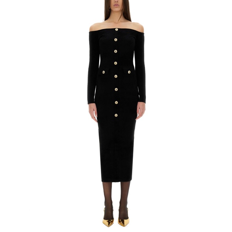 CHENILLE MIDI DRESS