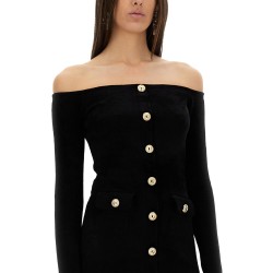 CHENILLE MIDI DRESS