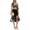 MIDI SKIRT WITH DOUBLE RUFFLES