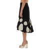 MIDI SKIRT WITH DOUBLE RUFFLES