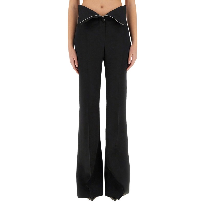 TAILORED PANTS WITH WAIST LAPELS