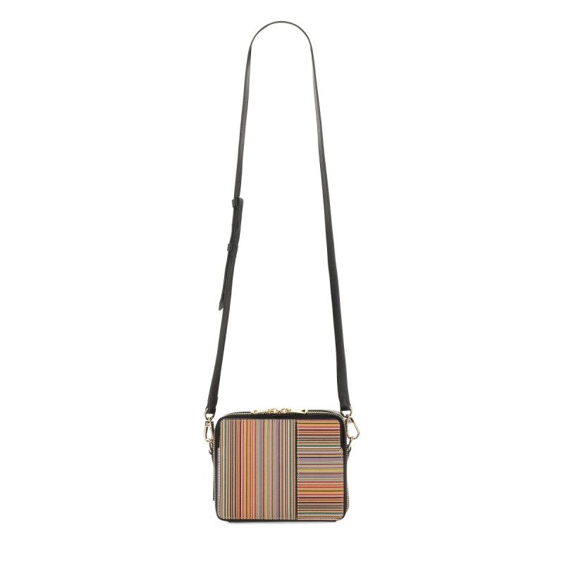 "SIGNATURE STRIPE" SHOULDER BAG