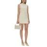 BOUCLE MINI DRESS WITH PEARLS