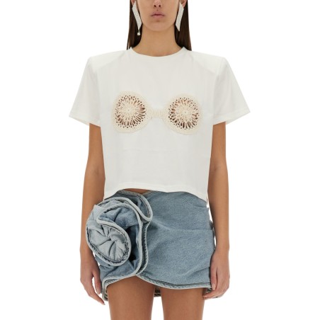 T-SHIRT WITH CROCHET BRA