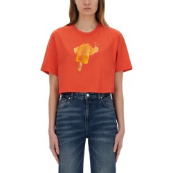 ICE-CREAM PRINT CROPPED T-SHIRT