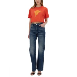 ICE-CREAM PRINT CROPPED T-SHIRT