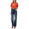 ICE-CREAM PRINT CROPPED T-SHIRT