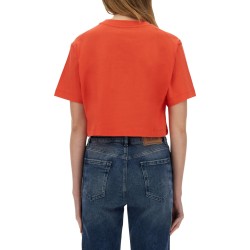 ICE-CREAM PRINT CROPPED T-SHIRT