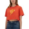 ICE-CREAM PRINT CROPPED T-SHIRT