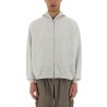 "INITIAL" HOODED AND ZIPPERED SWEATSHIRT