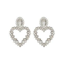 "CRYSTAL HEART" EARRINGS