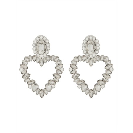 "CRYSTAL HEART" EARRINGS
