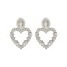 "CRYSTAL HEART" EARRINGS