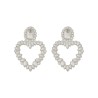 "CRYSTAL HEART" EARRINGS