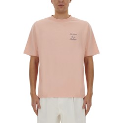 T-SHIRT WITH ITALICIZED SLOGAN