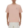 T-SHIRT WITH ITALICIZED SLOGAN