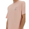 T-SHIRT WITH ITALICIZED SLOGAN