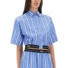 STRIPED CROPPED SHIRT