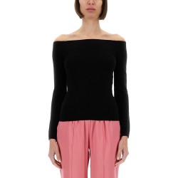 "OFF THE SHOULDER" KNIT TOP