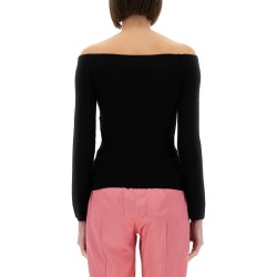 "OFF THE SHOULDER" KNIT TOP
