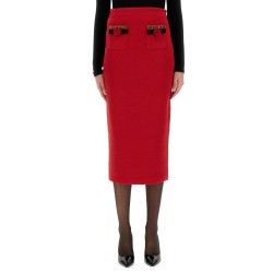 KNITTED MIDI SKIRT