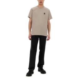 T-SHIRT WITH LOGO PATCH