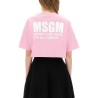 CROPPED T-SHIRT WITH LOGO