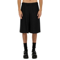 SKULL JACQUARD PATTERN SHORTS