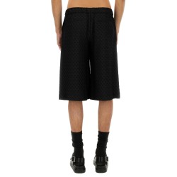 SKULL JACQUARD PATTERN SHORTS