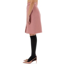 "RACHEL" TWEED MIDI SKIRT